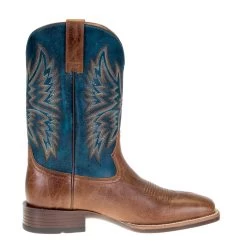 Ariat Men's Valor Ultra Dark Tan 11in. Rocky Blue Square Toe Boots -Denim Equipment Store 10034080 4