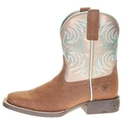 Ariat Youth Metallic Bronze Cowboy Boot -Denim Equipment Store 10038443 2
