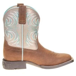 Ariat Youth Metallic Bronze Cowboy Boot -Denim Equipment Store 10038443 4