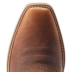 Ariat Men's Hybrid Roughstock Sorrel Crunch Square Toe Boot -Denim Equipment Store 10044565 051