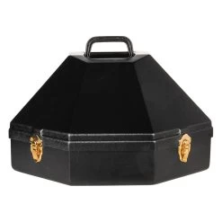 Hat Cans By Formco Black Buckaroo Hat Can 5in. Brim