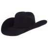 American Hats AHC 40X Rancher Crease Black Self Band 4 1/2in. Brim Felt Cowboy Hat -Denim Equipment Store 144465 default l