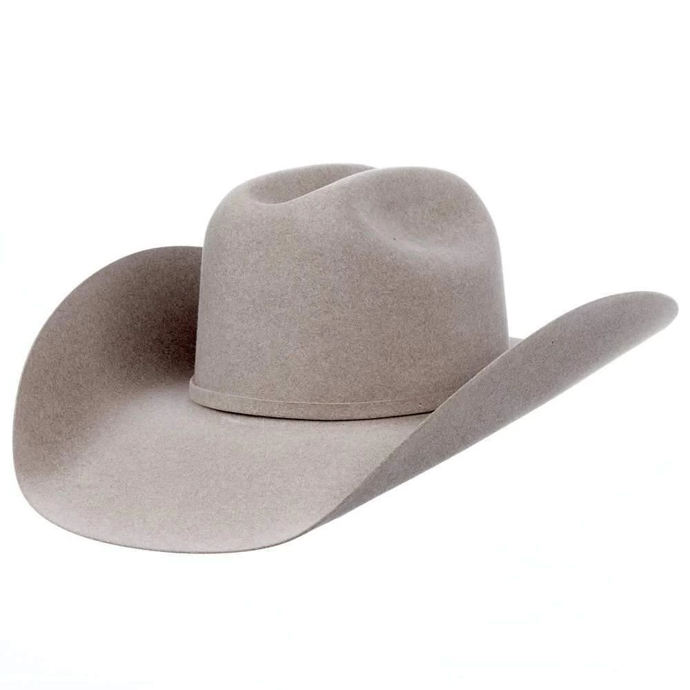 American Hats AHC 40X Rancher Crease Natural 4 1/2in. Brim Felt Cowboy Hat 3 American Hats AHC 40X Rancher Crease Natural 4 1/2in. Brim Felt Cowboy Hat