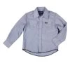 Wrangler Boys Cowboy Cut Blue Chambray Snap Shirt -Denim Equipment Store 145836 default l