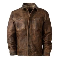 STS Ranch Wear Men's Jesse James Leather Jacket STS6565