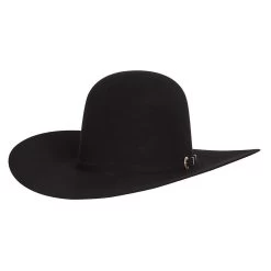 American Hats 40X Black Open Crown 4-1/4in. Brim Felt Cowboy Hat