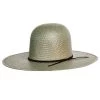 Rodeo King Turquoise Jute Open Crown 4-1/2in. Brim Straw Cowboy Hat