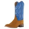 Justin Boots Women's Hayes Tan 11` Blue Square Toe Boot -Denim Equipment Store 152736 default l