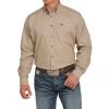 Cinch Men's Tan Long Sleeve Button Down -Denim Equipment Store 155255 default l