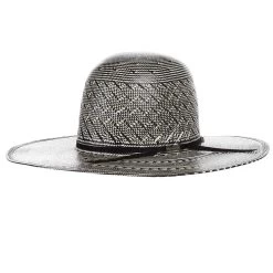 American Hats AHC 6210 Fancy Vent Ivory 4 1/4in. Brim Round Oval Open Crown Cowboy Hat