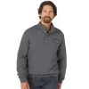 Wrangler Men's Quilted 1/4 Snap Pullover Jacket Heather Grey -Denim Equipment Store 156441 default l