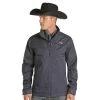 Panhandle Men's Powder River Navy Conceal Carry Rodeo Jacket -Denim Equipment Store 156651 default l