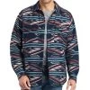 Ariat Men's Chimayo Retro Navy Aztec Shirt Jacket -Denim Equipment Store 158385 default l