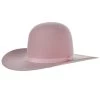 Rodeo King 7X Powder Pink 4 Inch Brim Open Crown Felt Hat