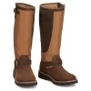 Justin Boots Women's Cottonwood Hickory Brown Square Toe 17in Tall Snake Boot -Denim Equipment Store 164261 default l