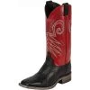 Men's Justin Bent Rail Black Wildebeest Cowboy Boots -Denim Equipment Store 19655 default l