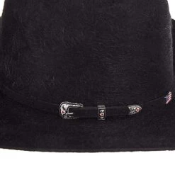 American Hats 20X Grizzly Black 4 1/4in. Brim Felt Cowboy Hat -Denim Equipment Store 20XGBLKS42 22