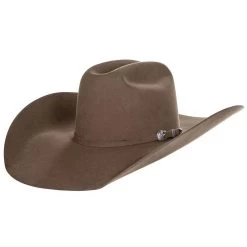 American Hats AHC 20X Pecan 5in. Brim Open Crown Felt Cowboy Hat -Denim Equipment Store 20XPECS5 3