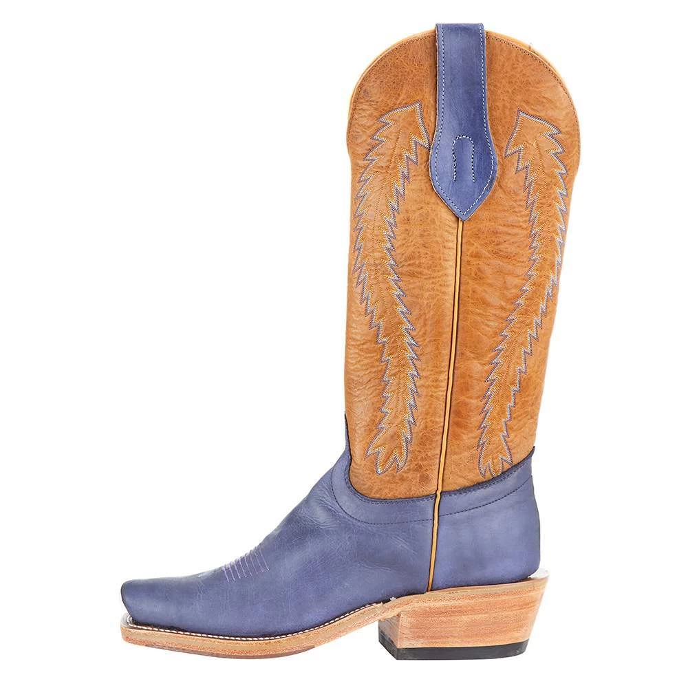 Rios Of Mercedes Men`s Olathe RR Royal Blue Wyoming 15` Vanilla Navajo Bison Top Cowboy Boot 6 Rios Of Mercedes Men`s Olathe RR Royal Blue Wyoming 15` Vanilla Navajo Bison Top Cowboy Boot - Image 4