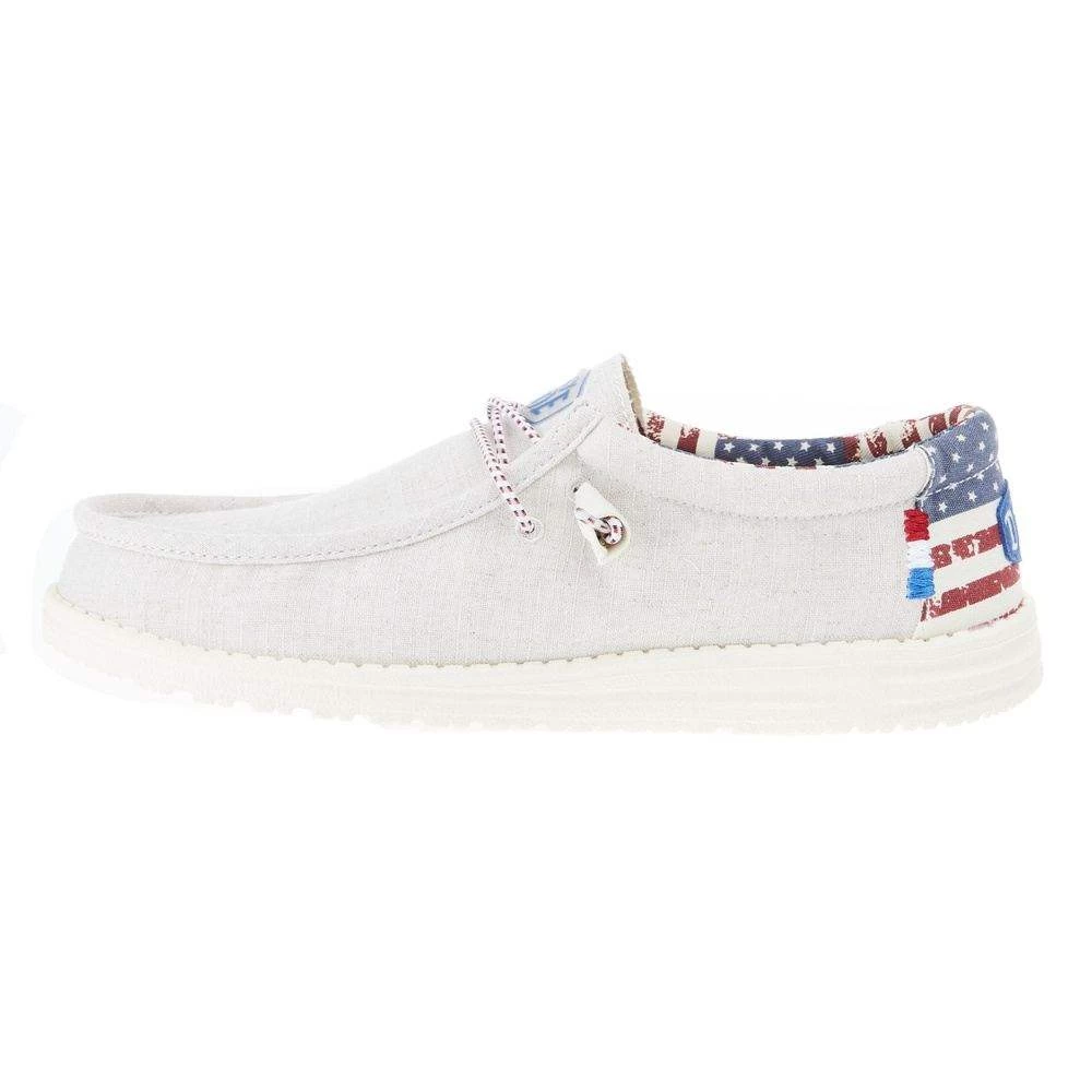Heydude Men's Hey Dude Wally Patriotic Off White Casual 5 Heydude Men's Hey Dude Wally Patriotic Off White Casual - Image 3