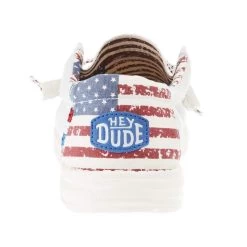 Heydude Men's Hey Dude Wally Patriotic Off White Casual 10 Heydude Men's Hey Dude Wally Patriotic Off White Casual -Denim Equipment Store 40001 1K1 04