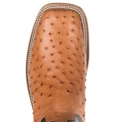 Anderson Bean NRS Ride Ready Women's Cognac Mad Dog Full Quill Ostrich Boots -Denim Equipment Store 4076M 5