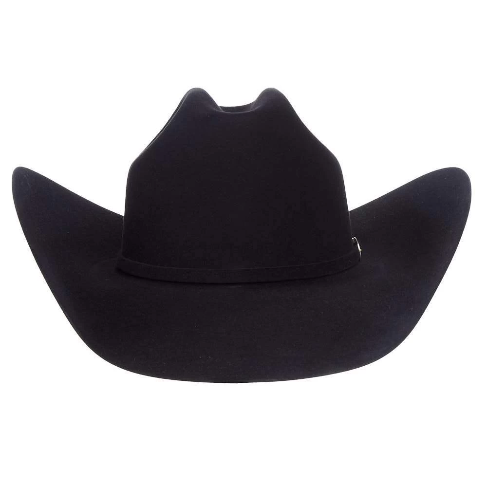 American Hats AHC 40X Rancher Crease Black Self Band 4 1/2in. Brim Felt Cowboy Hat 4 American Hats AHC 40X Rancher Crease Black Self Band 4 1/2in. Brim Felt Cowboy Hat - Image 2