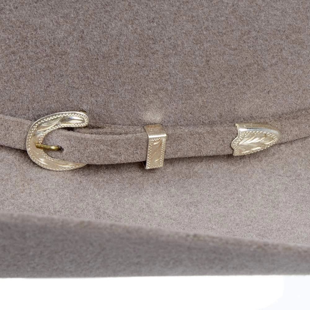 American Hats AHC 40X Rancher Crease Natural 4 1/2in. Brim Felt Cowboy Hat 6 American Hats AHC 40X Rancher Crease Natural 4 1/2in. Brim Felt Cowboy Hat - Image 4