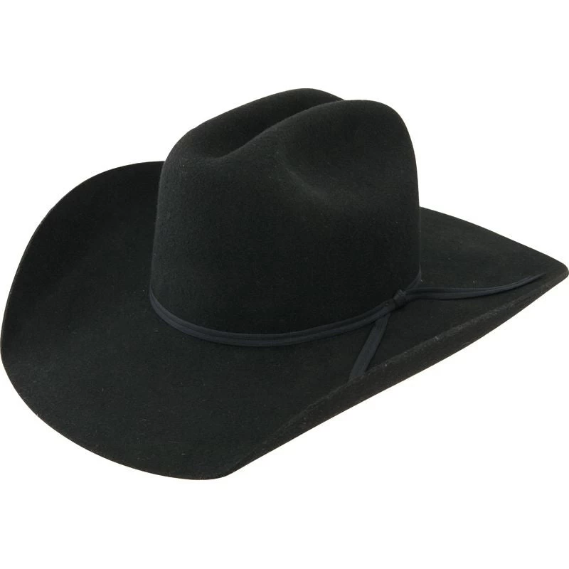 Resistol Youth Crossroads Jr. Black Felt Cowboy Hat 4in Brim 3 Resistol Youth Crossroads Jr. Black Felt Cowboy Hat 4in Brim