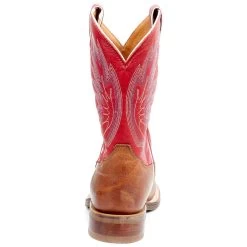 Tony Lama Men`s Brayden Cedar Brown 11in. TImeless Red Top Round Toe -Denim Equipment Store 7884 4