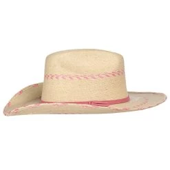Atwood Hats Pink Pinto Palm Leaf Kid's Hat -Denim Equipment Store ATW PINKPINTO 2