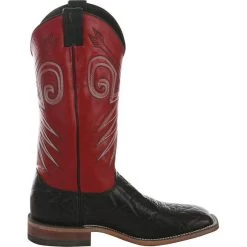 Men's Justin Bent Rail Black Wildebeest Cowboy Boots -Denim Equipment Store BR319 right