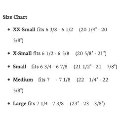 Resistol Ridesafe Felt Cowboy Hat -Denim Equipment Store HFRIDE 02407 size 20chart