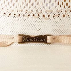 American Hats AHC JC4200 2 Cord Champagne Band 4 1/4in. Brim Open Crown Straw Cowboy Hat -Denim Equipment Store JC4200S2CCHAMP42 3