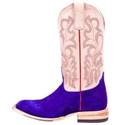 Macie Bean Women's Top Hand Bean Purple Suede Cowgirl Boot -Denim Equipment Store M2026 3