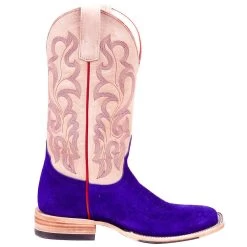 Macie Bean Women's Top Hand Bean Purple Suede Cowgirl Boot -Denim Equipment Store M2026 5