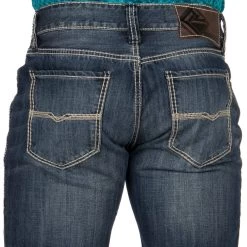 Rock N Roll Cowboy Mens N Double Barrel Relaxed Fit Straight Leg Jeans -Denim Equipment Store MOS8553 3
