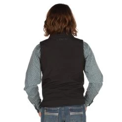 Boys Cinch Black Bonded Vest -Denim Equipment Store MWV7520002 3