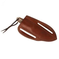 Nrs Ranch Knives Cowtown Knife Abilene W/ Plain Leather Pancake Sheath -Denim Equipment Store NRS AKPS 5