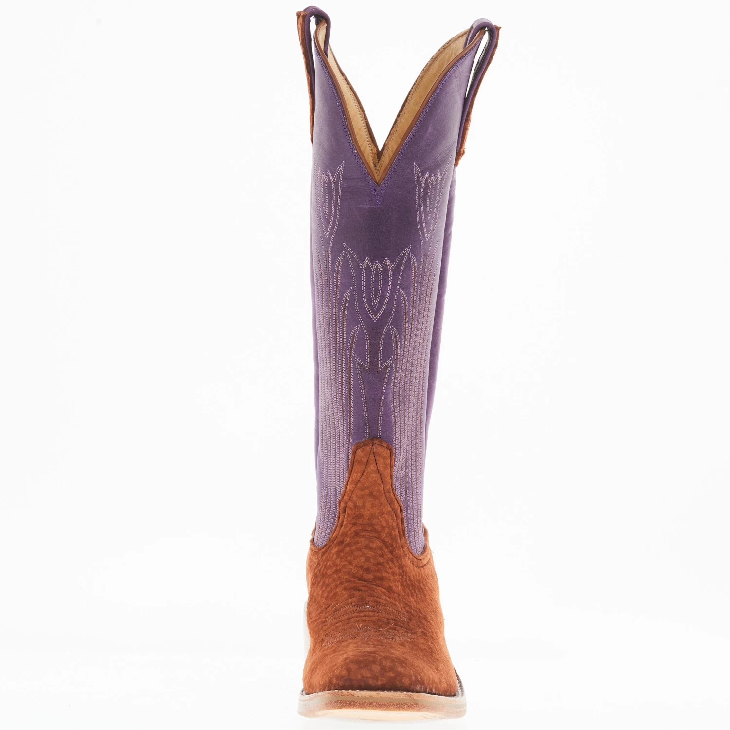 Rios Of Mercedes Women's Rust Carpincho Violet Buffamonte Top Boot 4 Rios Of Mercedes Women's Rust Carpincho Violet Buffamonte Top Boot - Image 2