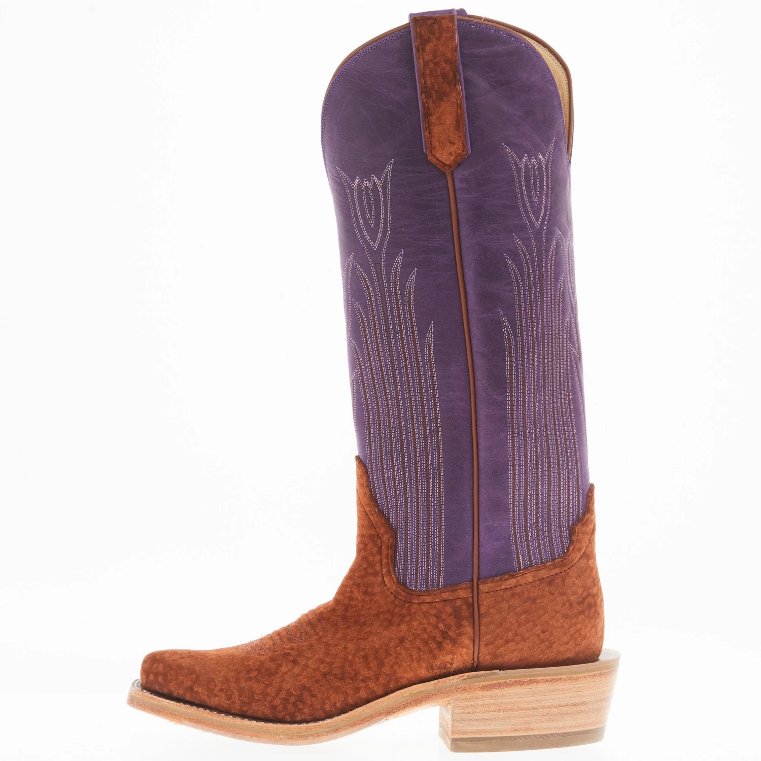 Rios Of Mercedes Women's Rust Carpincho Violet Buffamonte Top Boot 5 Rios Of Mercedes Women's Rust Carpincho Violet Buffamonte Top Boot - Image 3