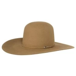 Rodeo King 7X Pecan 5in. Brim Open Crown Felt Cowboy Hat -Denim Equipment Store RK316 1