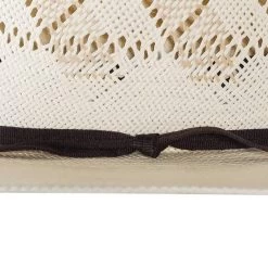 Rodeo King Ivory The Wind Shantung 4 1/2in. Brim Open Crown Straw Cowboy Hat -Denim Equipment Store RK318 4