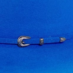 Rodeo King 7X Cobalt Blue 4in. Brim Open Crown Felt Cowboy Hat 9 Rodeo King 7X Cobalt Blue 4in. Brim Open Crown Felt Cowboy Hat -Denim Equipment Store RK322 2