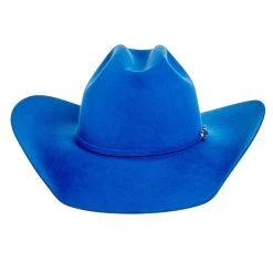 Rodeo King 7X Cobalt Blue 4in. Brim Open Crown Felt Cowboy Hat 10 Rodeo King 7X Cobalt Blue 4in. Brim Open Crown Felt Cowboy Hat -Denim Equipment Store RK322 4