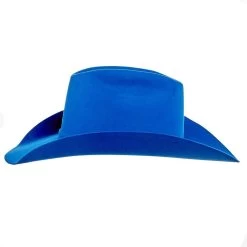 Rodeo King 7X Cobalt Blue 4in. Brim Open Crown Felt Cowboy Hat 11 Rodeo King 7X Cobalt Blue 4in. Brim Open Crown Felt Cowboy Hat -Denim Equipment Store RK322 5
