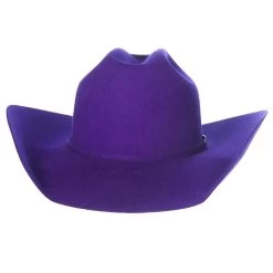 Rodeo King 7X Purple Self Band 4 1/4in. Brim Open Crown Felt Cowboy Hat -Denim Equipment Store RK457 4