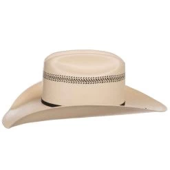 Resistol 10X Leland 4 /4in. Brim Straw Cowboy Hat -Denim Equipment Store RSLELA 684281 2