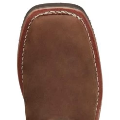 Justin Boots Women's Cottonwood Hickory Brown Square Toe 17in Tall Snake Boot -Denim Equipment Store SN6914 04