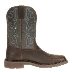 Justin Boots Men's Stampede H20 Amarillo 11in. Slate Embossed Top Soft Toe Work Boot 11 Justin Boots Men's Stampede H20 Amarillo 11in. Slate Embossed Top Soft Toe Work Boot -Denim Equipment Store WK4312 5